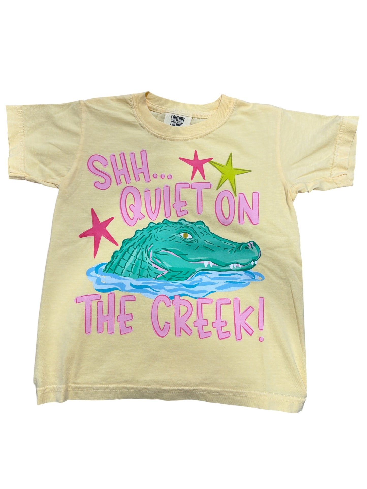 Printed Cotton - SHH...Quiet on the Creek Tee - Girl