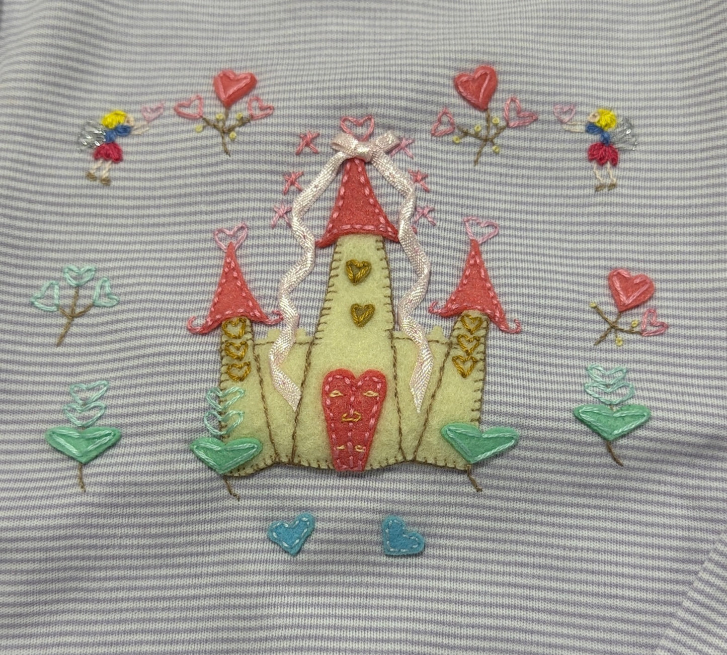 Squiggles Sweet Castle LS Tunic Pant Set - Lilac