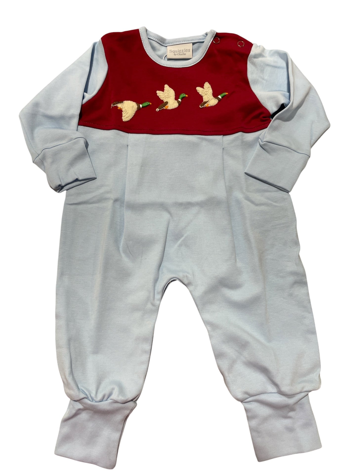 Squiggles Duck Dinasty LS Romper