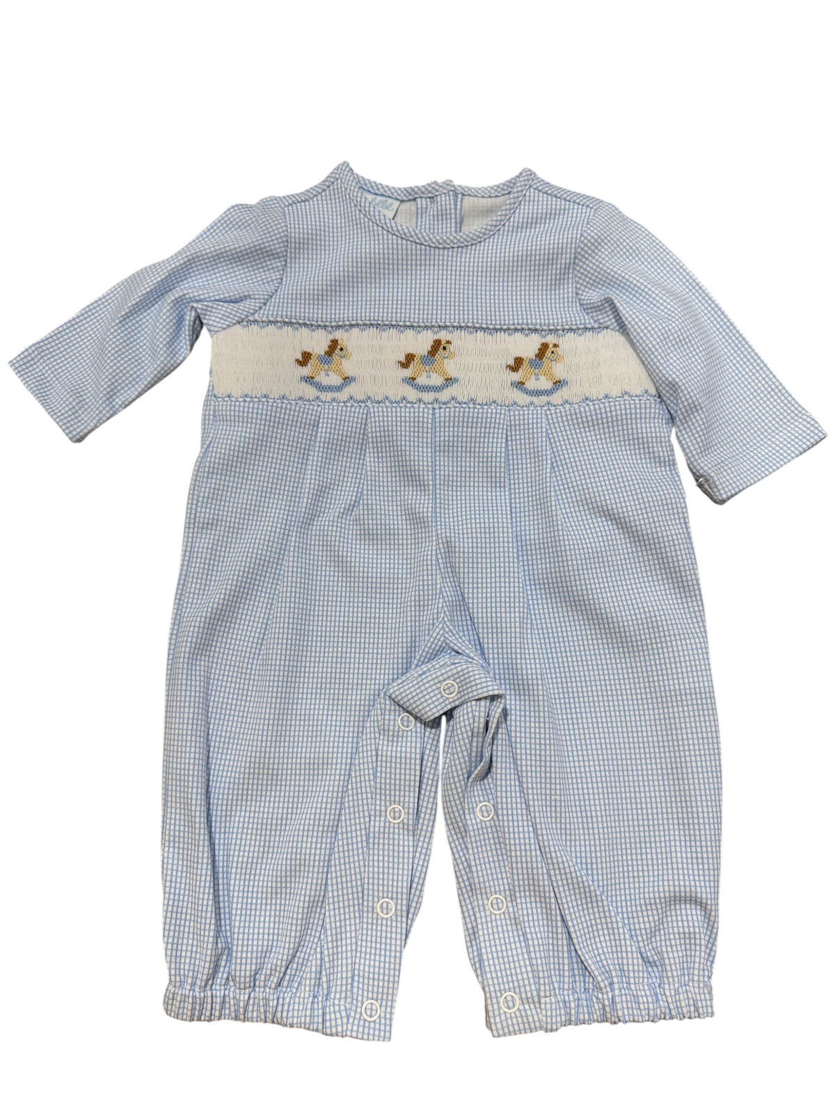 Petit Bebe Rocking Horse Long Romper