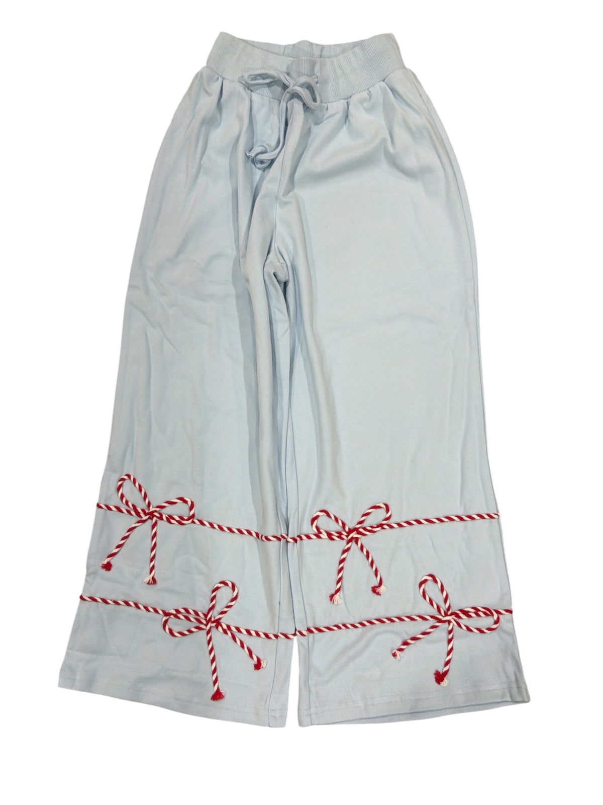Peach Love Twist Bow Cord Detail Two Pc Set