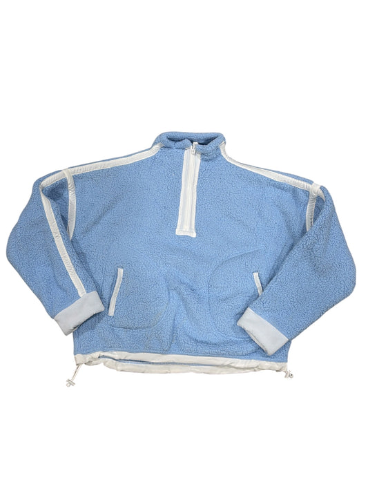 Iscream 1/2 Zip Blue & White Sherpa Pullover