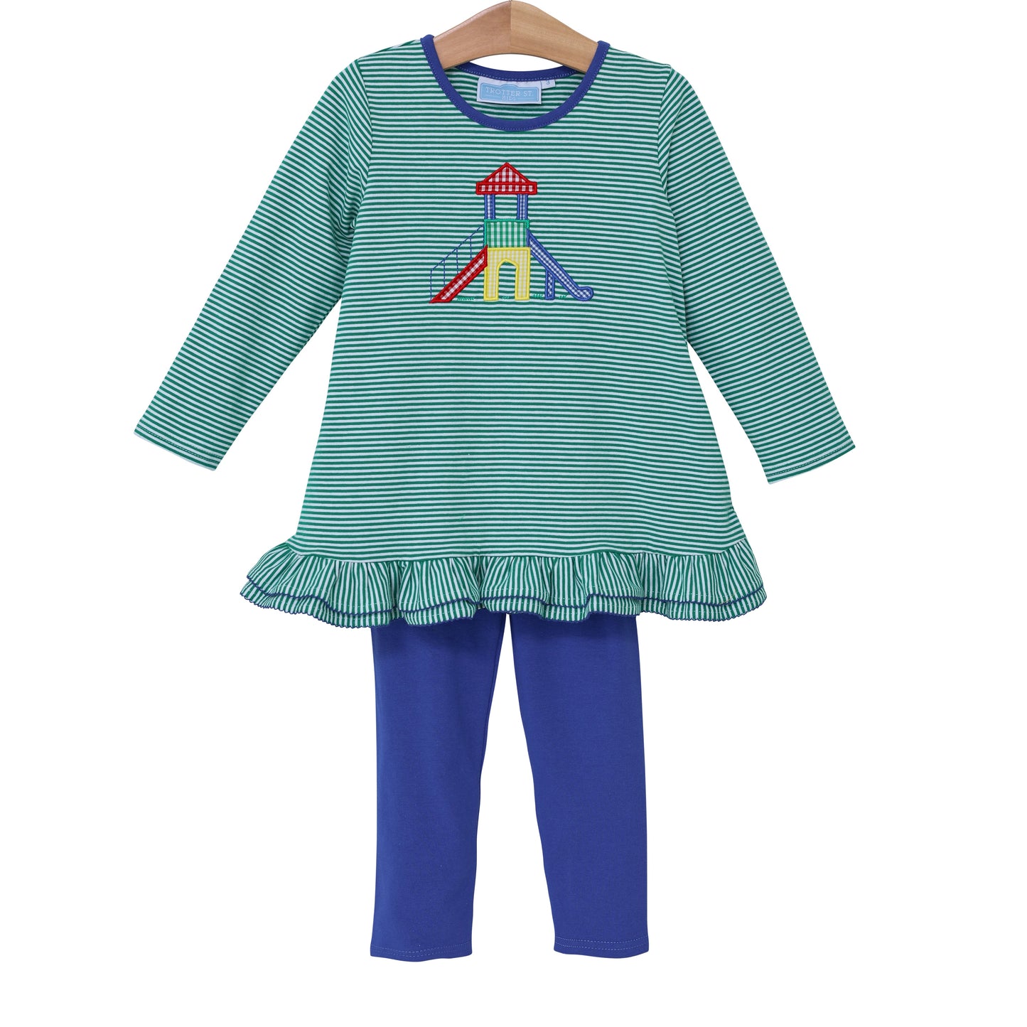 TSK Playground Applique Girls Pants Set