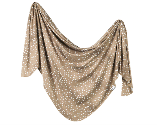 Copper Pearl Swaddle Blanket- Fawn