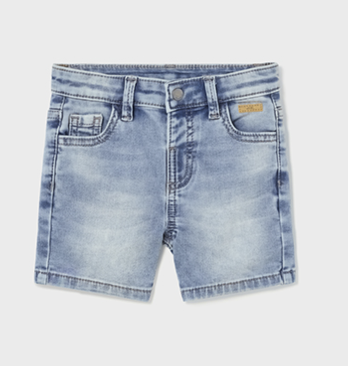 Soft Denim Bermuda Shorts