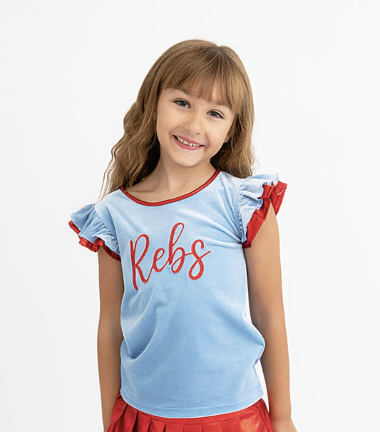 Evie's Closet Rebs Velvet Shirt