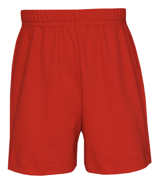 Solid Red Boy Shorts