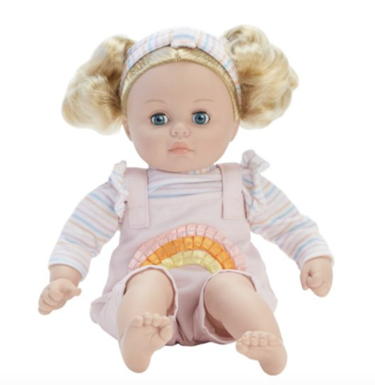 Madame Alexander 14'' My Little Girl Rainbow Overalls