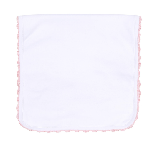 MB Baby Joy Emb Burp Cloth Pink