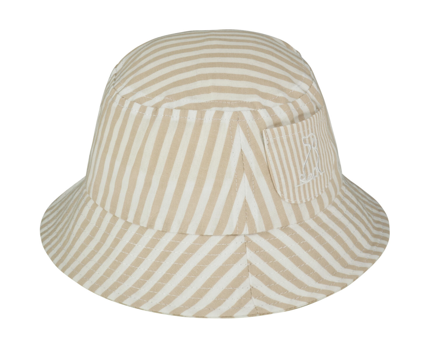 Fisherman Beige Stripe Woven Hat