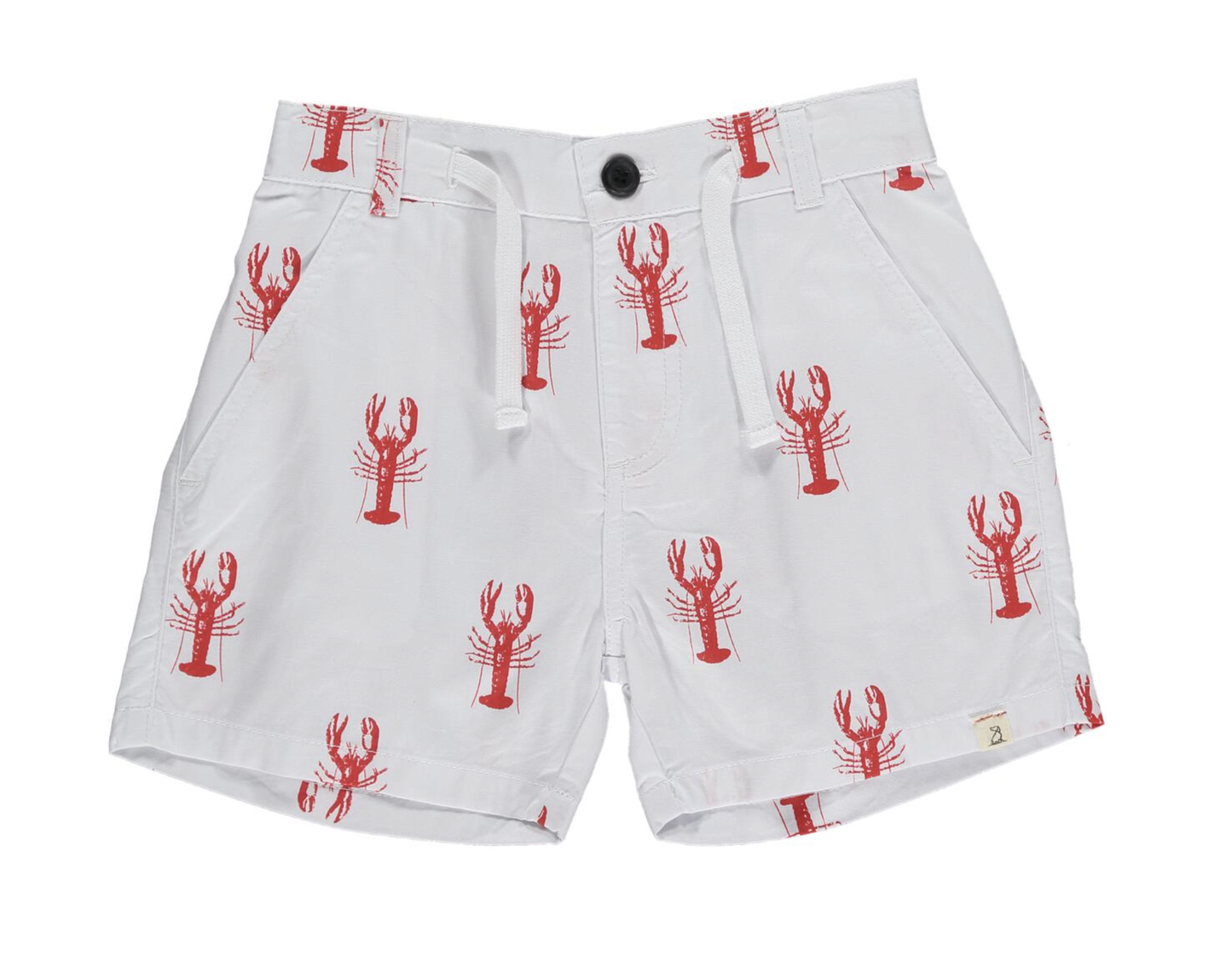 White w/Red Lobster Shorts