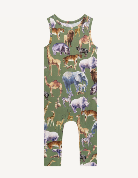 Posh Safari Racerback Romper