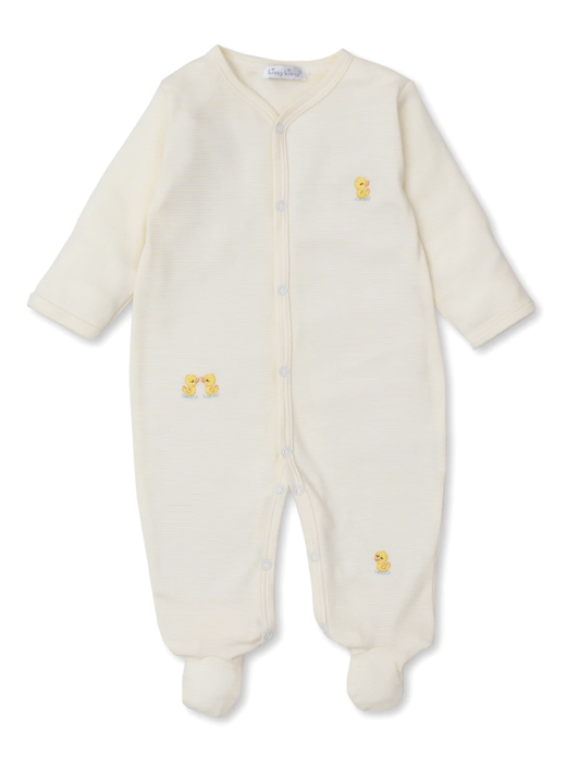 Dotty Ducks Stripe Footie