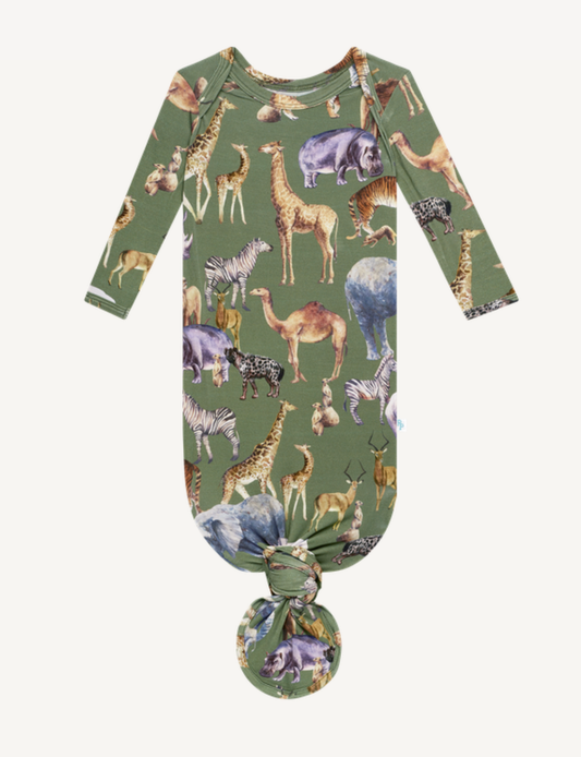 Posh Safari Knotted Gown