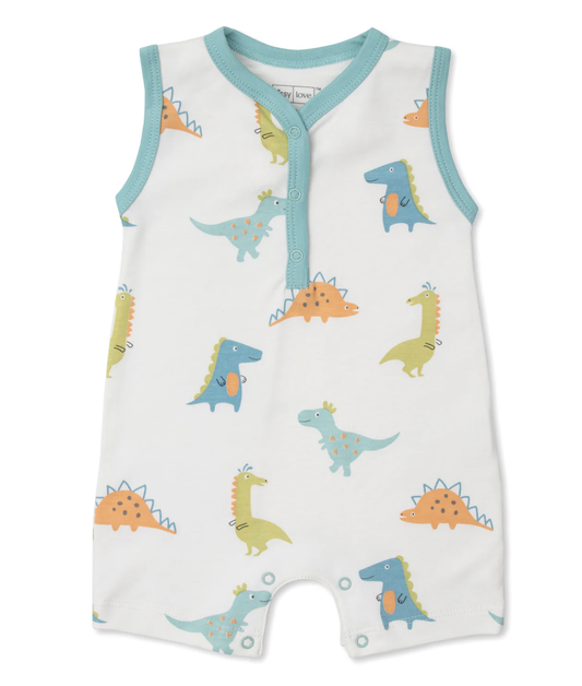 Kissy Love Dino Pals Sleeveless Playsuit