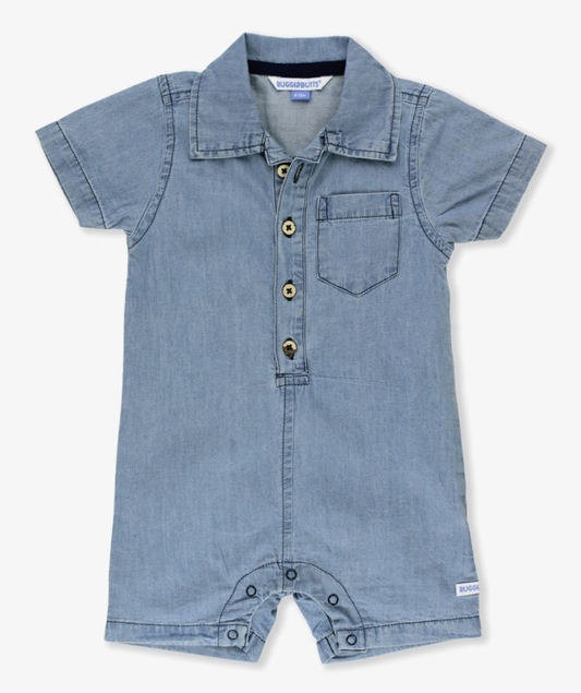 RB Light Wash Denim Romper