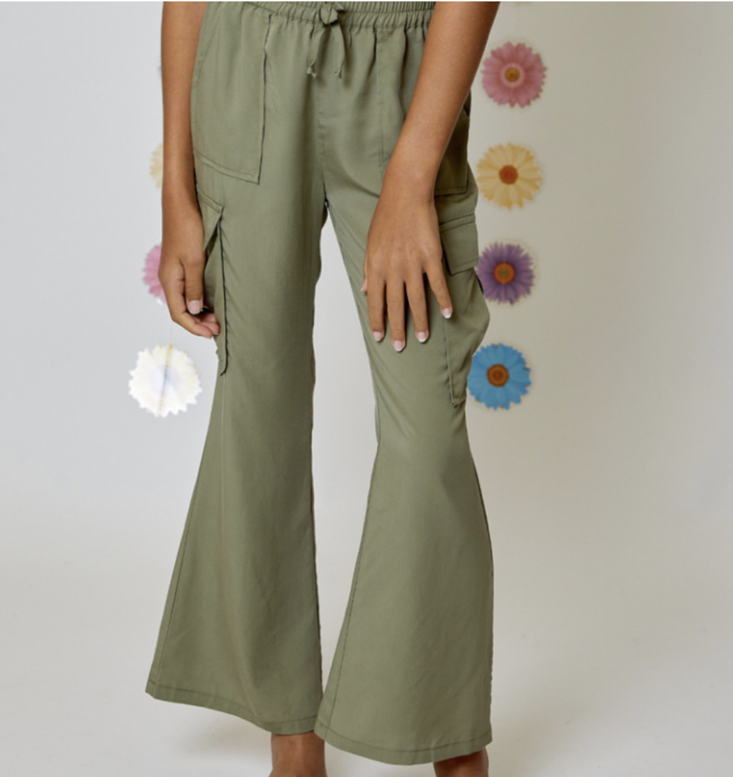 Relaxed Green Cargo Pant