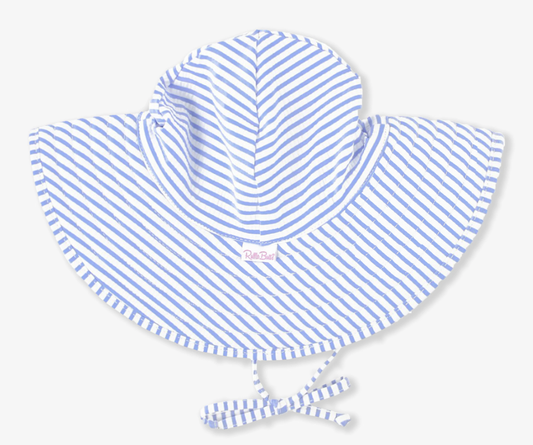 Periwinkle Blue Seersucker Swim Hat