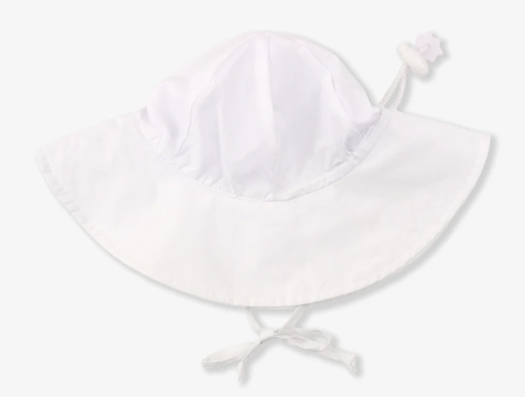 White Kids Sun Protective Hat