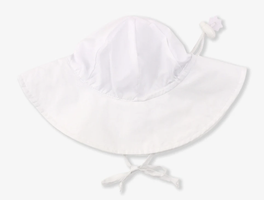 White Kids Sun Protective Hat