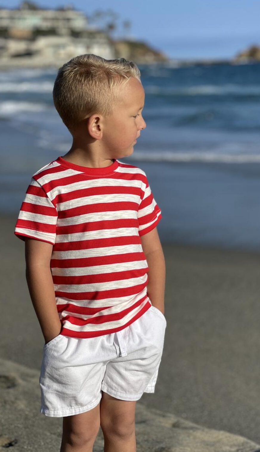 Camber Red/White Tee