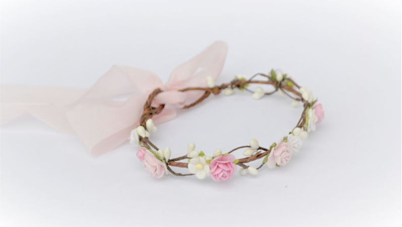 Swan Lake Flower Crown-Newborn