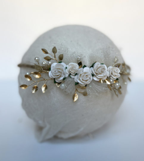 Gold Fairy Flower Crown- Newborn