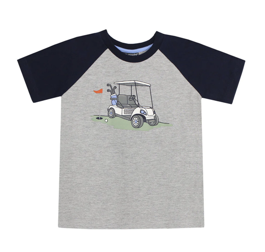 Golf Cart Raglan Tee