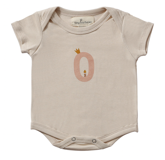 0 Numbers Crown Onesie