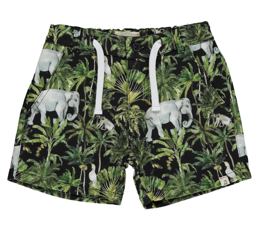 Mahalo Green Palm Woven Short