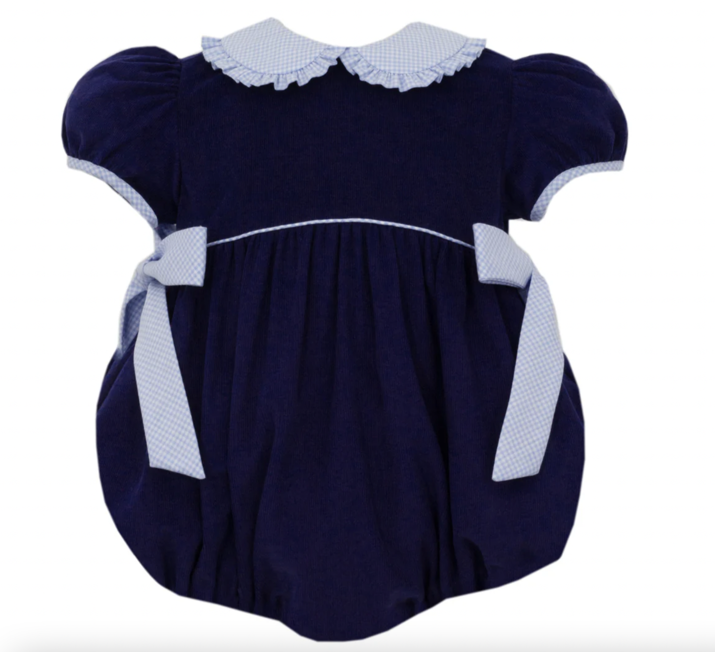 PB Navy Blue Corduroy Girls Bubble