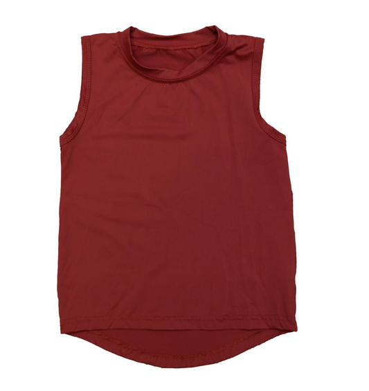 BC Maroon High Low Tank