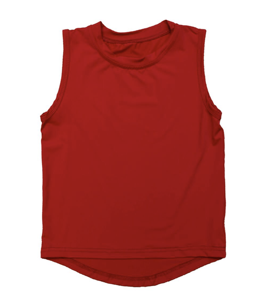 BC Red High Low Tank