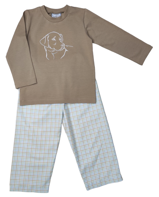 TS Lab Embroidery Boys Pant Set