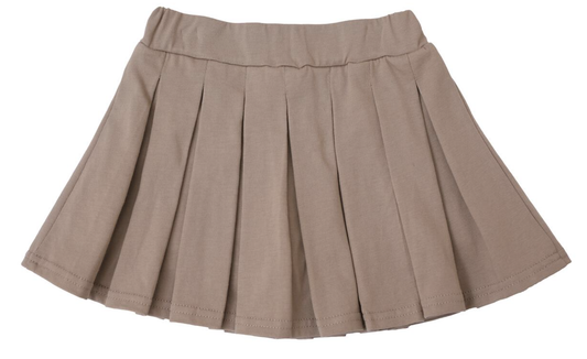 TSK Pleat Skirt- Khaki