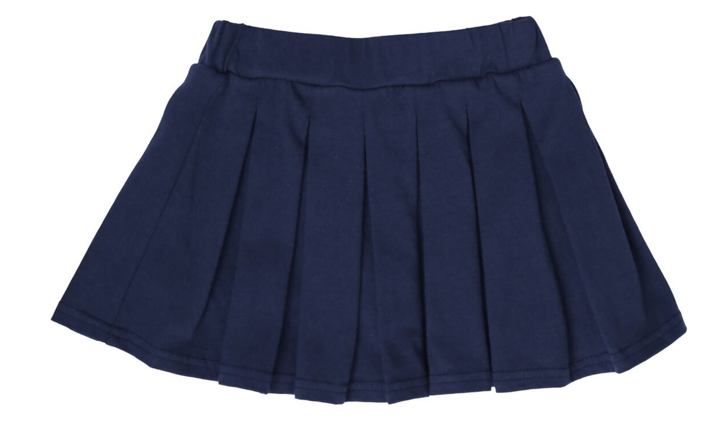 TSK Pleat Skirt - Navy