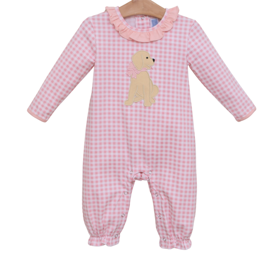 TSK Puppy Ruffle Romper