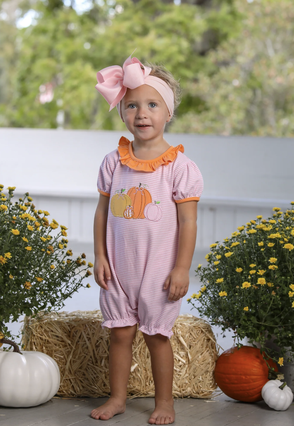 TSK Pumpkin Patch SS Romper