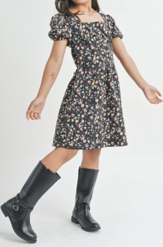 SS Plantlover Mini Puff Dress