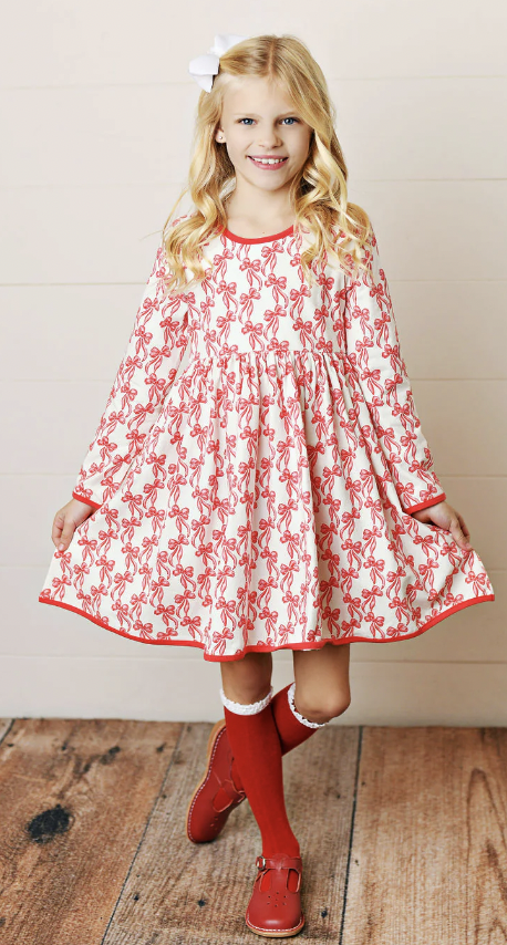 SD Red Bow Dress