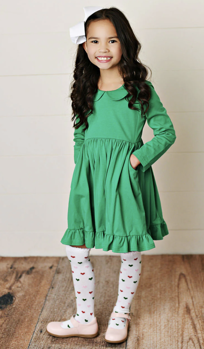 SD Christmas Green Dress