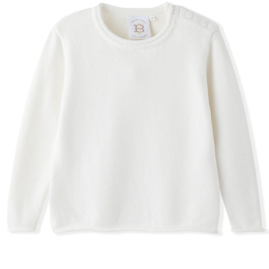 SB Cream LS Sweater