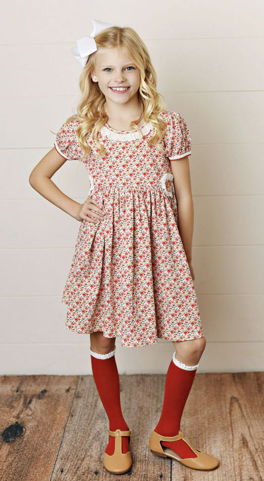 SB Gwen Eyelet Trim Dress