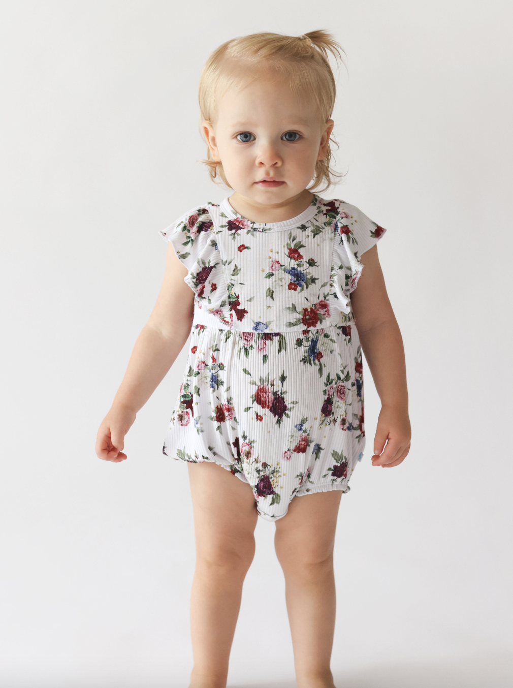 Posh Peanut Philippa Flutter Sleeve Bubble Romper