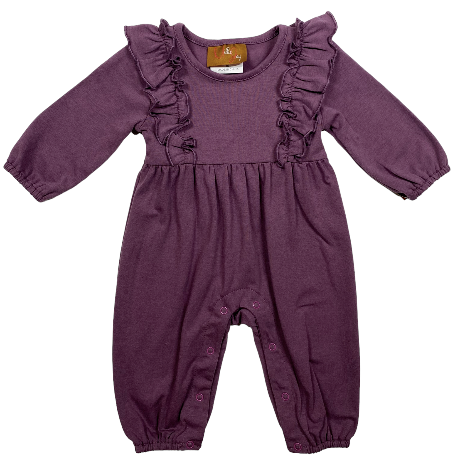 MJ Madison Romper-Plum