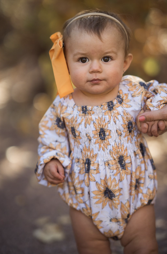 Boho Romper Sunflowers