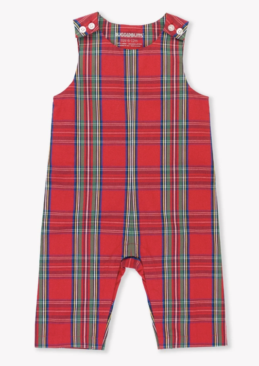 Tis the Season Plaid Longall Romper