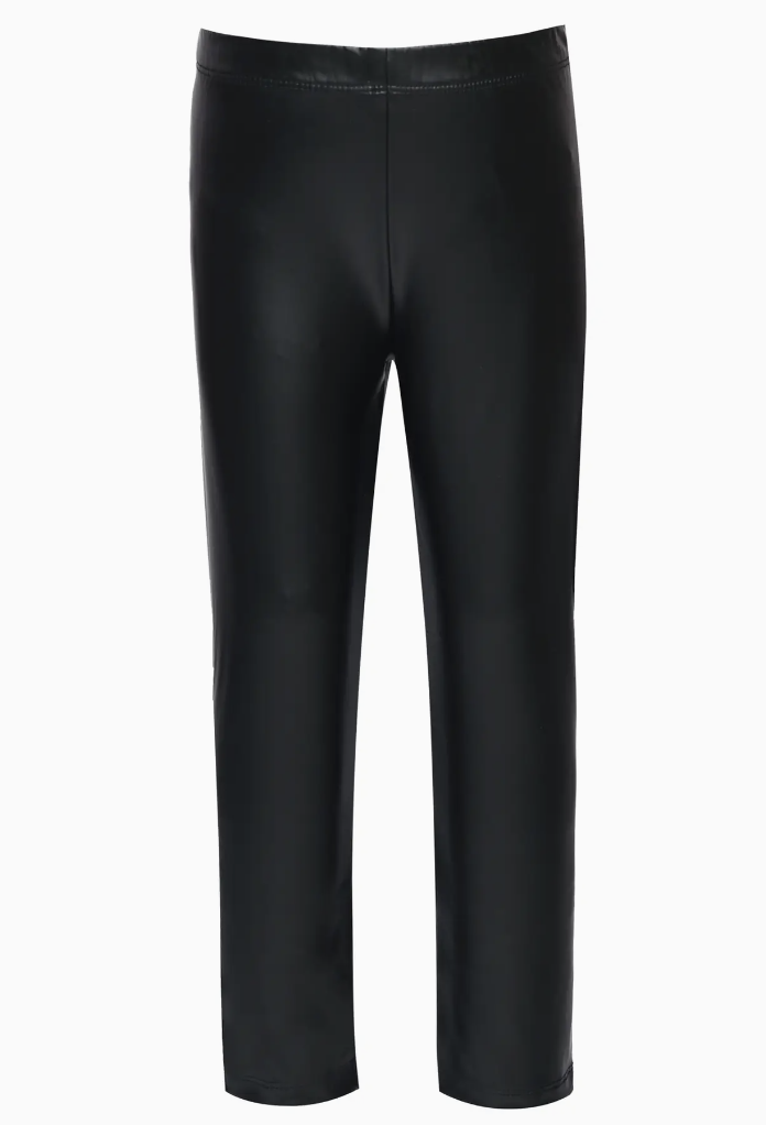 Faux Leather Leggings Black