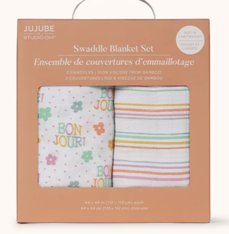 Bon Jour Swaddle Set