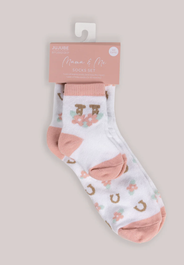 Matching Mama And Me Socks- Bloomin Boot